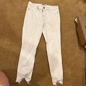 Abercrombie and Fitch skinny jeans, white